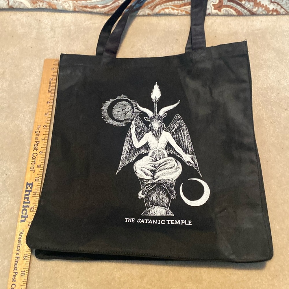 NWOT The Satanic Temple Canvas Tote Bag